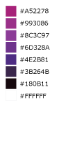 Light Purple to Dark Purple to White